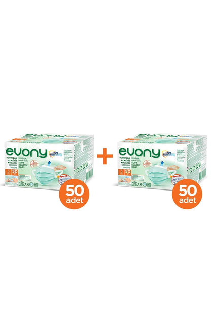 Yumuşak Elastik Kulaklı Cerrahi Maske 10'lu X 10 Adet