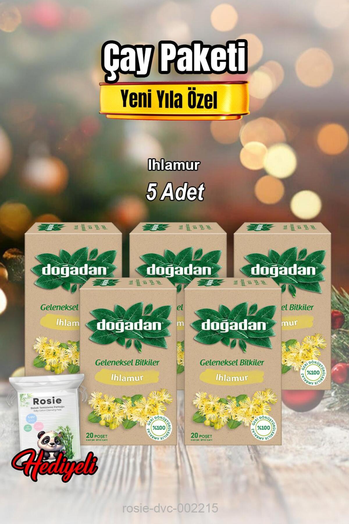 Ihlamur Çayı 20'li X 5 ve Rosıe Pamuk
