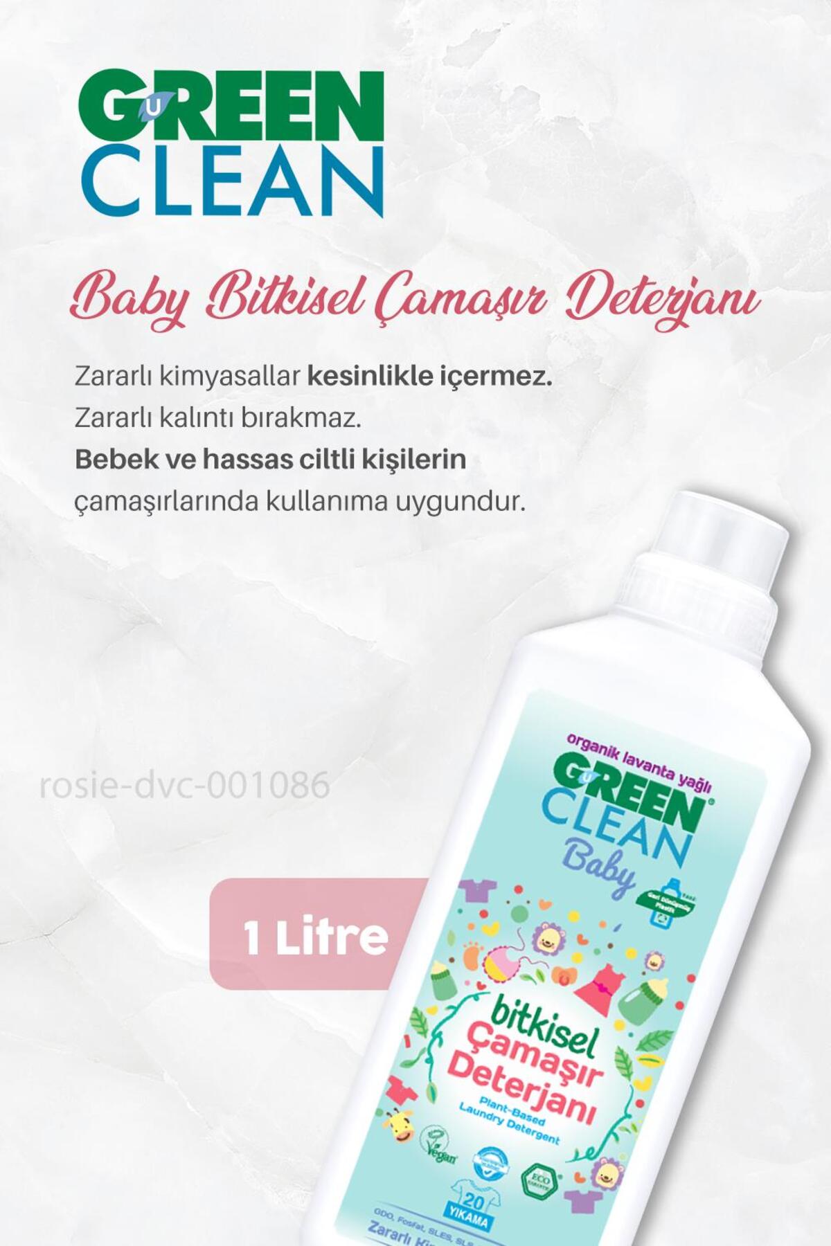 Likit Sabun Portakal Yağlı 5 lt, Baby Çamaşır Deterjanı 1 lt, Leke Çıkarıcı 1 lt ve ROSI
