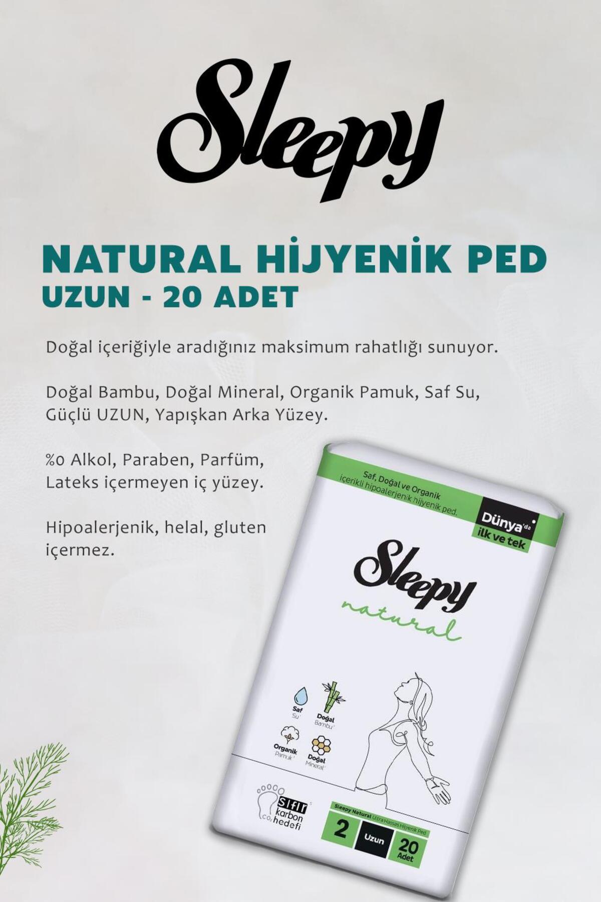 Natural Ultra Hassas Hijyenik Ped Uzun 20 Adet Ped ve ROSIE