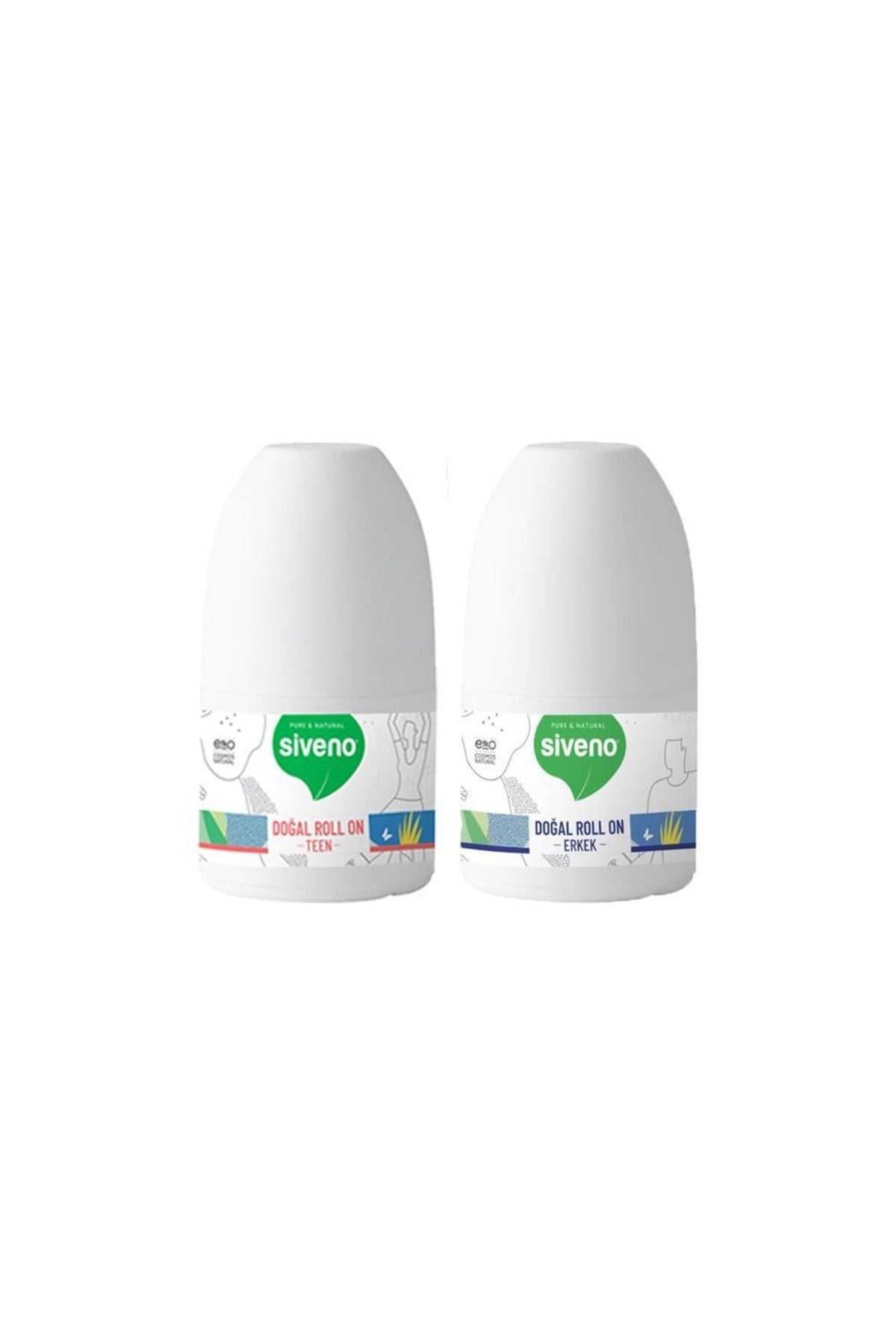 %100 Doğal Roll On Teen Girl ve Erkek 50 ml 2'li Set
