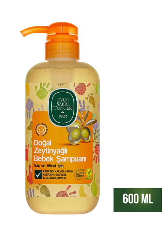 Doğal Zeytinyağlı Bebek Şampuanı 600 ml Şişe