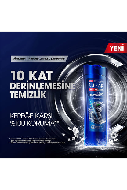 Men Kepeğe Karşı Etkili Şampuan Yoğun Arındırıcı 350 ml x3