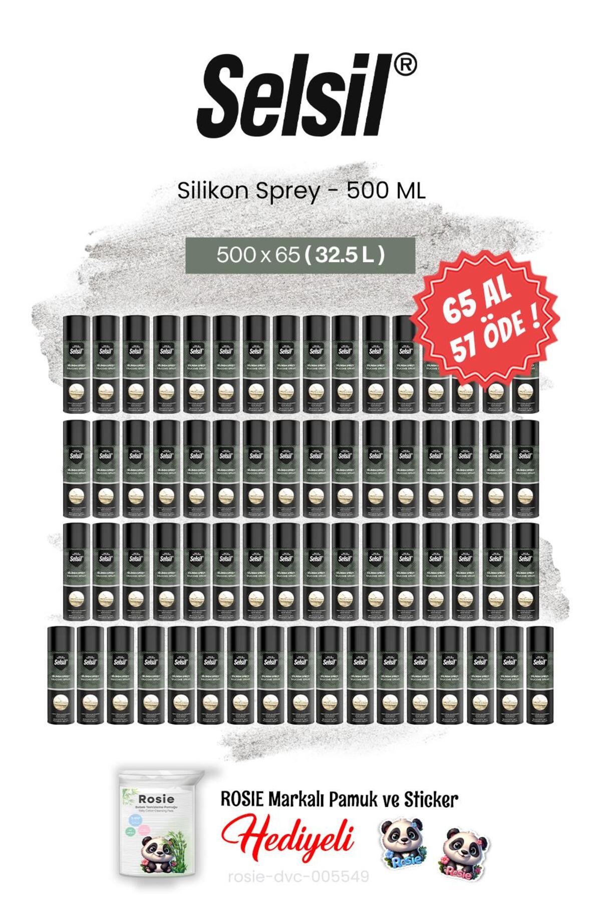 65 AL 57 ÖDE, 500 ml Silikon Sprey ve rosie pamuk