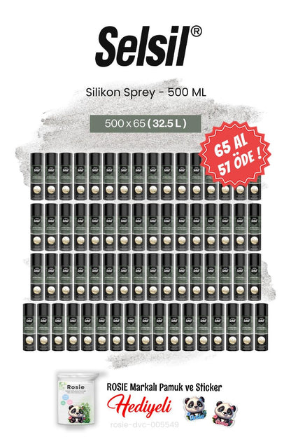 65 AL 57 ÖDE, 500 ml Silikon Sprey ve rosie pamuk