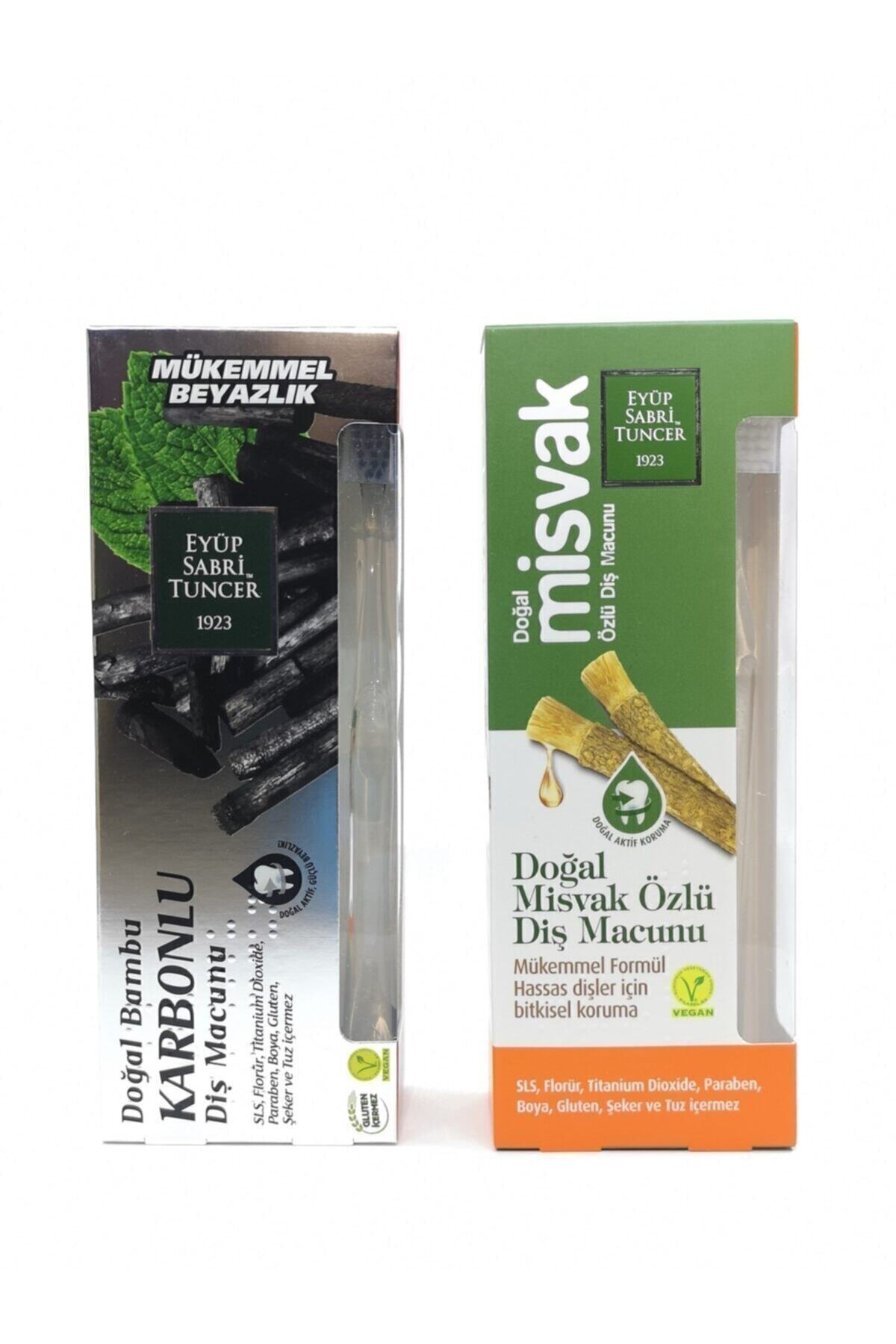 Doğal Aktif Bambu Karbonlu Ve Misvak Özlü Diş Macunu 75 Ml + Diş Fırçası Hediyeli