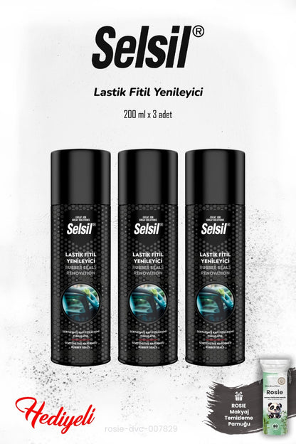 3'lü Lastik Fitil Yenileyici 200 ml ve ROSIE