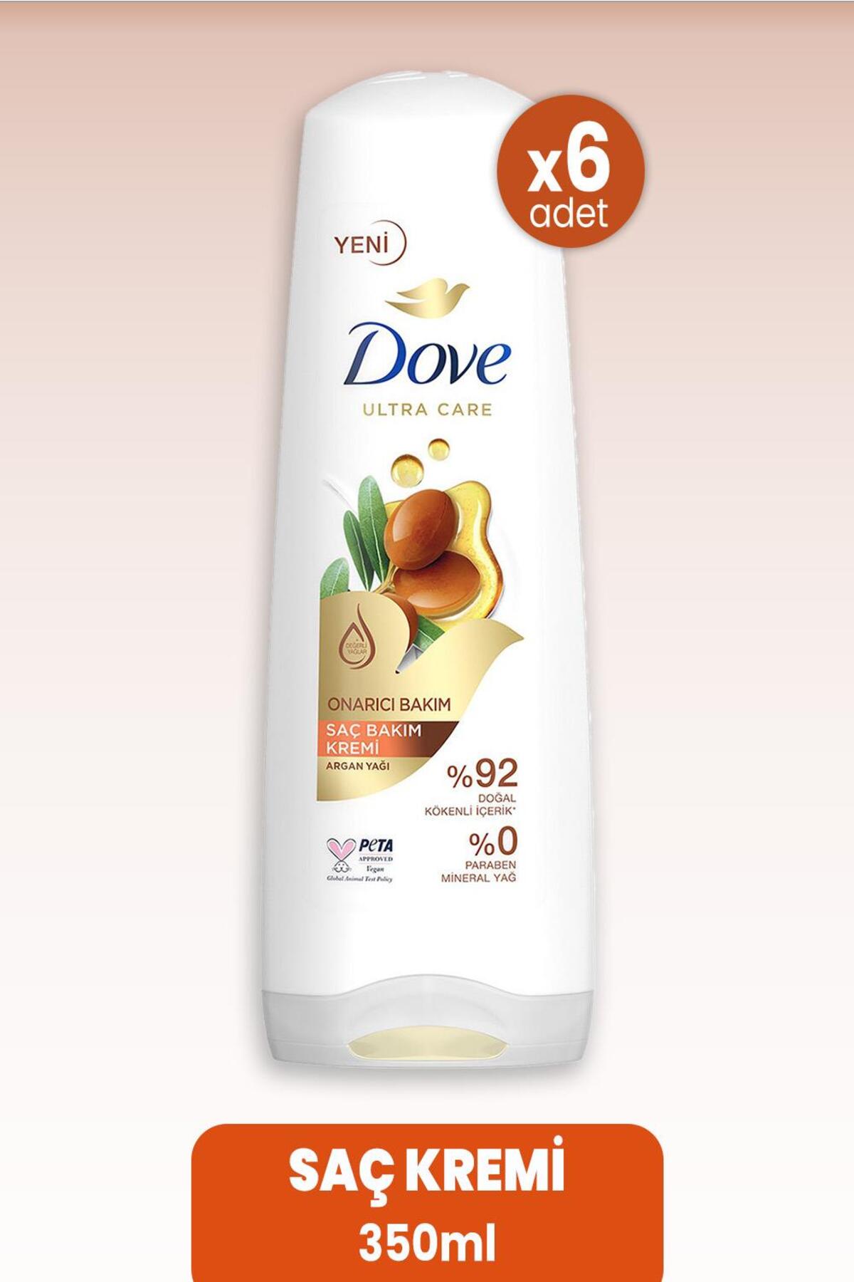 Ultra Care Saç Kremi Onarıcı Bakım Argan Yağı 350 ml x 6 Adet