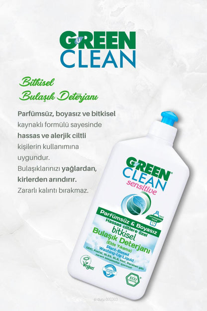 Sensitive 500ml Bulaşık Jel Det. ve Meyze Sebze Tem. 1000 ml, Rosie Hediye