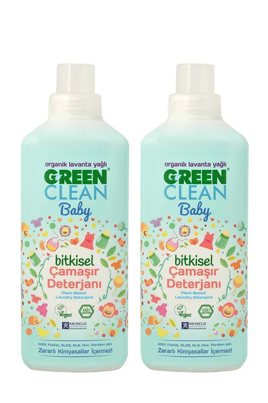 Organik Lavanta Yağlı Baby Bitkisel Çamaşır Deterjanı 1000 ml 2 Adet