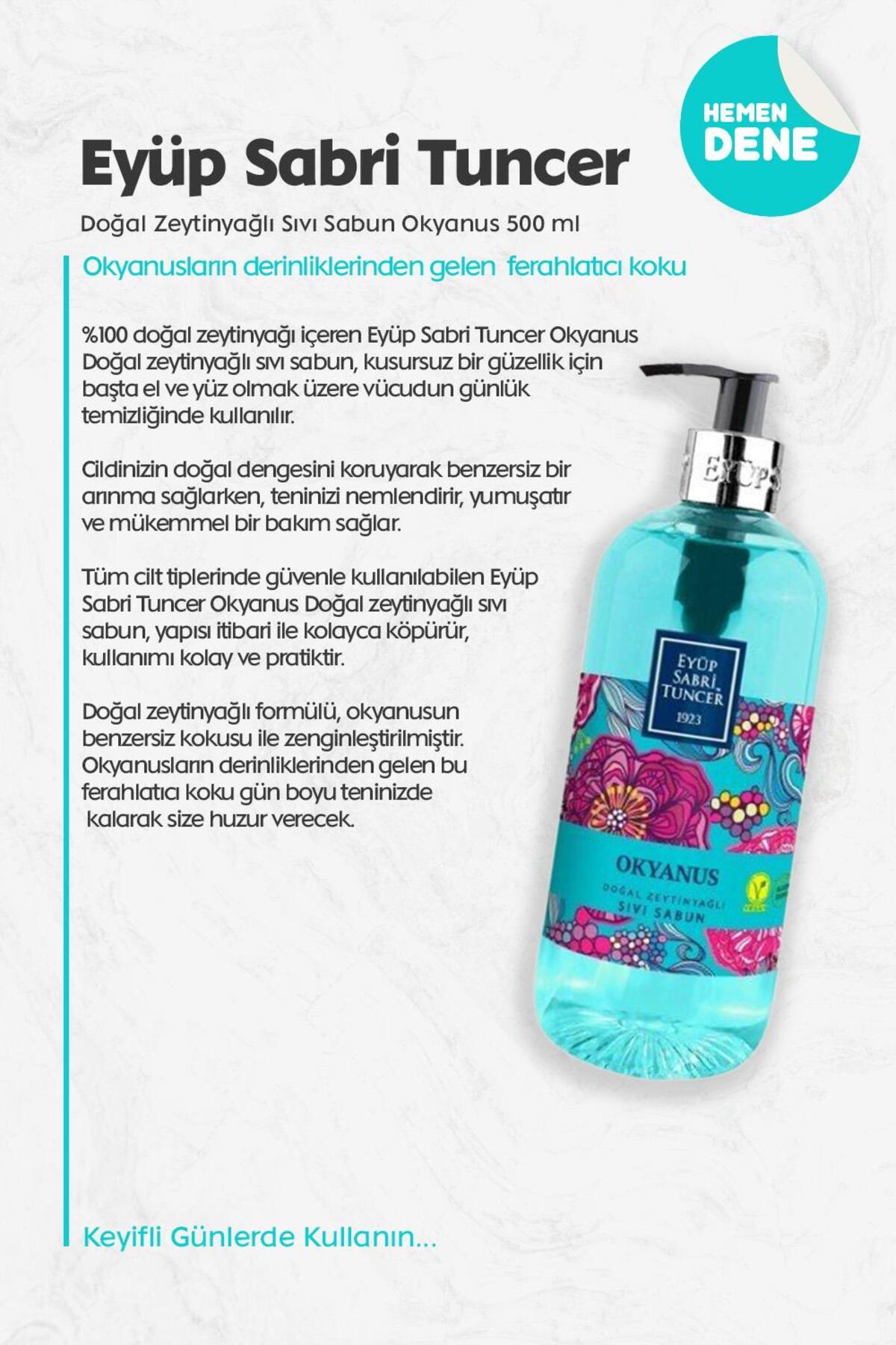 Doğal Zeytinyağlı Sıvı Sabun Okyanus 500 ml
