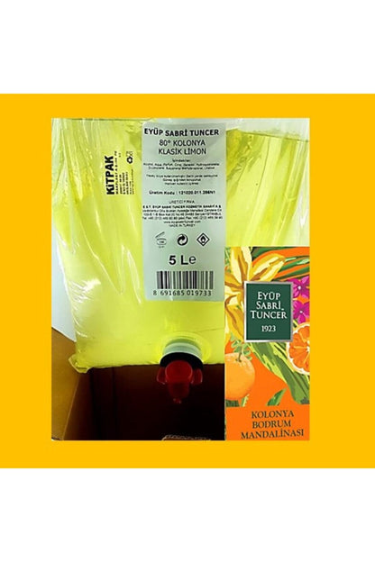 Bodrum Mandalinası Kolonyası 5 lt - Bag In Box