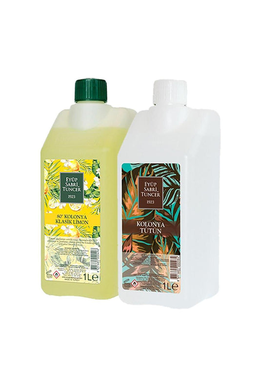 Klasik Limon ve Tütün Kolonyası Yedek Şişe 1 Litre