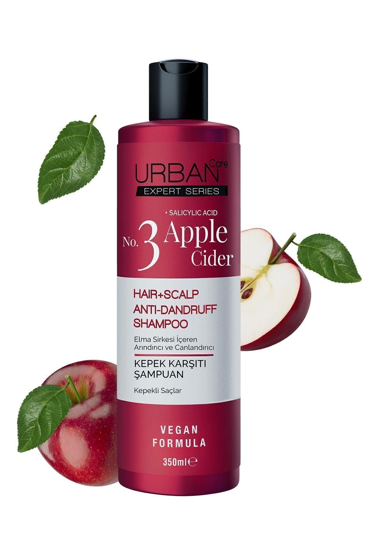 No:3 Expert Apple Cider Kepek ve Yağlanma Karşıtı Saç Bakım Şampuanı 350 ml-vegan
