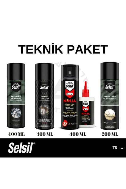 Pas Sökücü, Gres Yağlayıcı, Ninja Yapıştırıcı ve Silikon Sprey