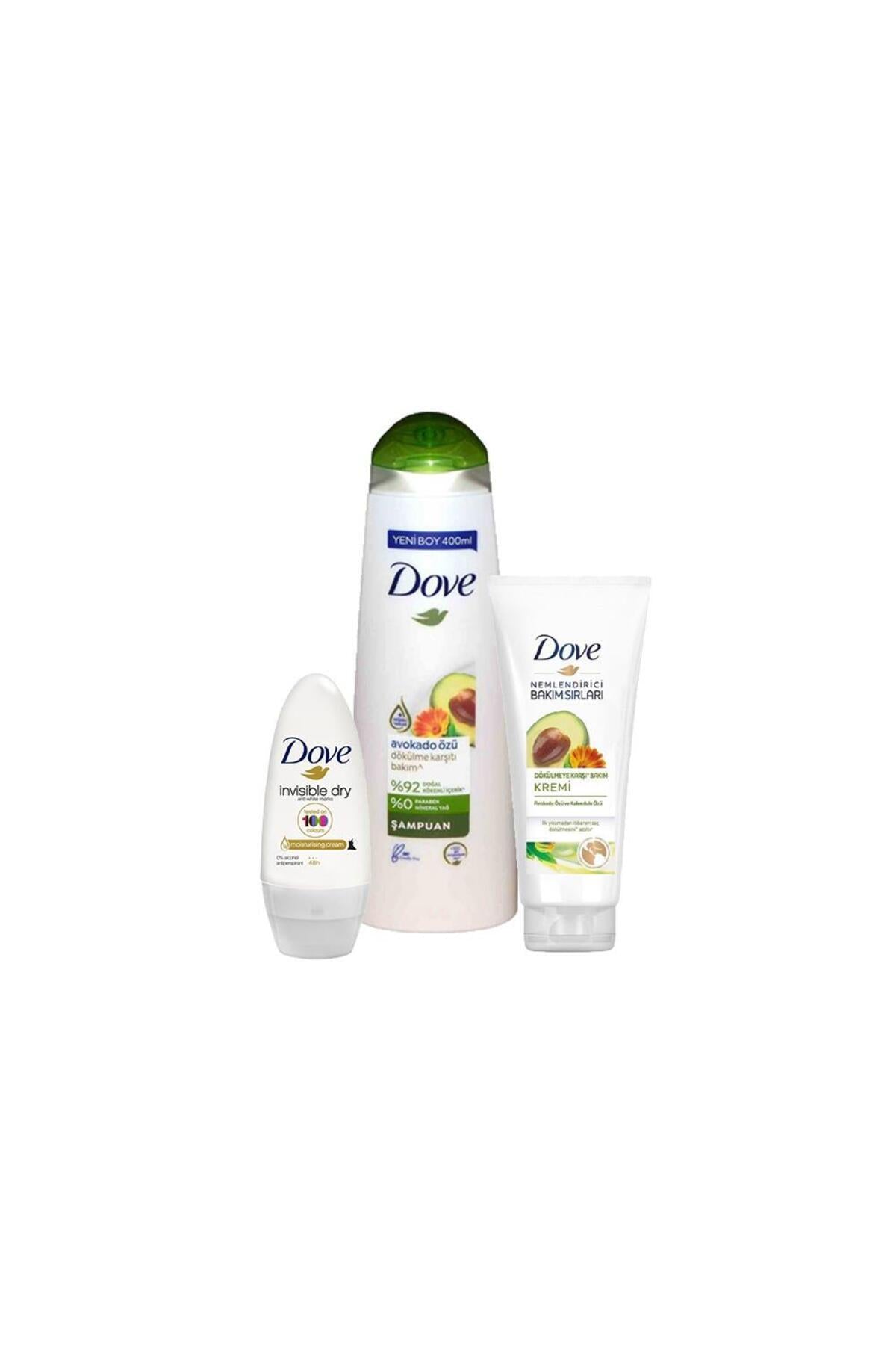 Avokado Özlü Şampuan, Saç Kremi ve Invisible Dry Roll-On