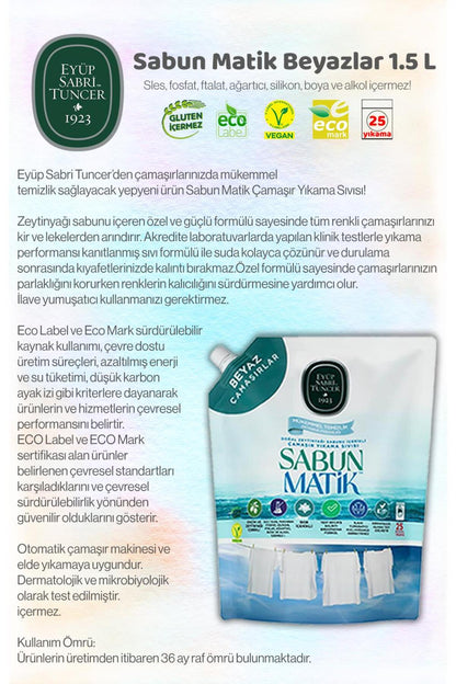 1500 ml Sabun Matik Renkliler x3 + Beyazlar x3 + Siyahlar x3 ve ROSIE