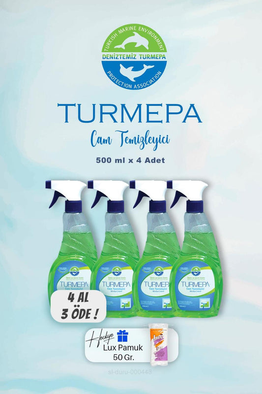 Cam Temizleyici 500 ml, Cam Temizleyici 500 ml, 4 AL 3 ÖDE Pamuk Hediyeli