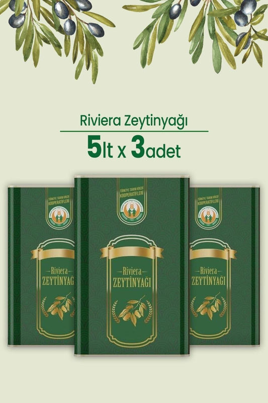 Birlik Riviera Zeytinyağı 5 Lt X 3 Adet