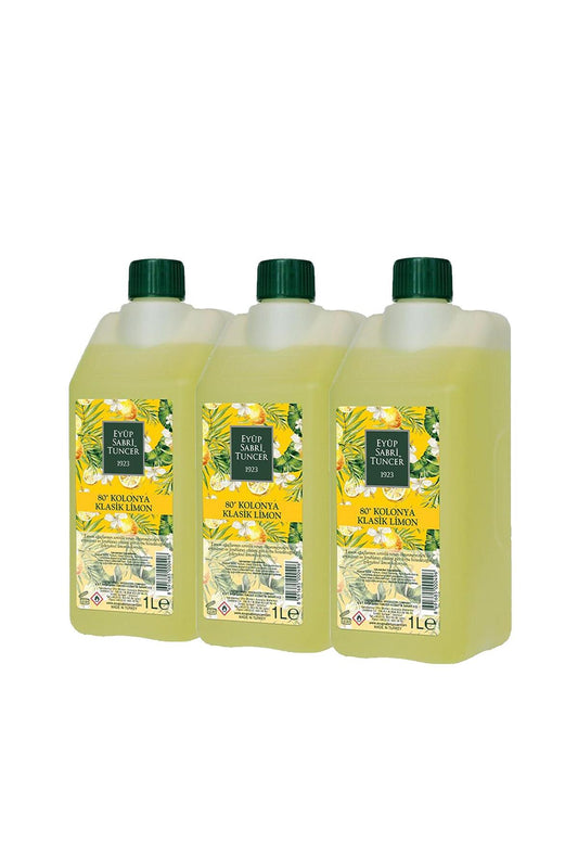 Klasik Limon Kolonyası Yedek Şişe 1 Lt X 3 Adet