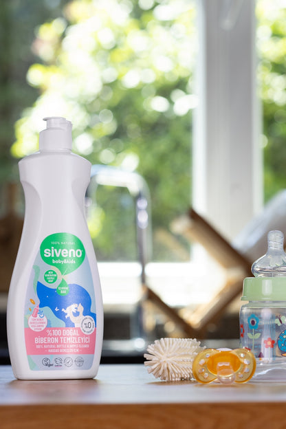 %100 Doğal Bebek Çamaşır Sabunu 750 ml & Biberon Emzik Temizleyici Elde Bulaşık Sabunu 500 ml