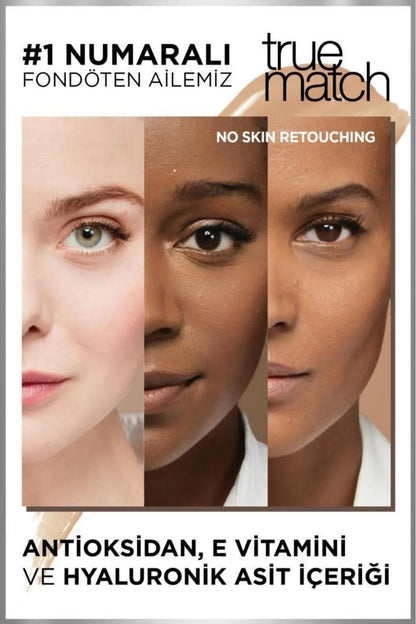3 Adet Loreal Paris True Match Fondöten 3C Soğuk Alt Ton ve ROSIE Pamuk
