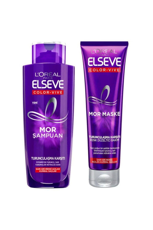 Turunculaşma Karşıtı Mor Şampuan & Maske Seti