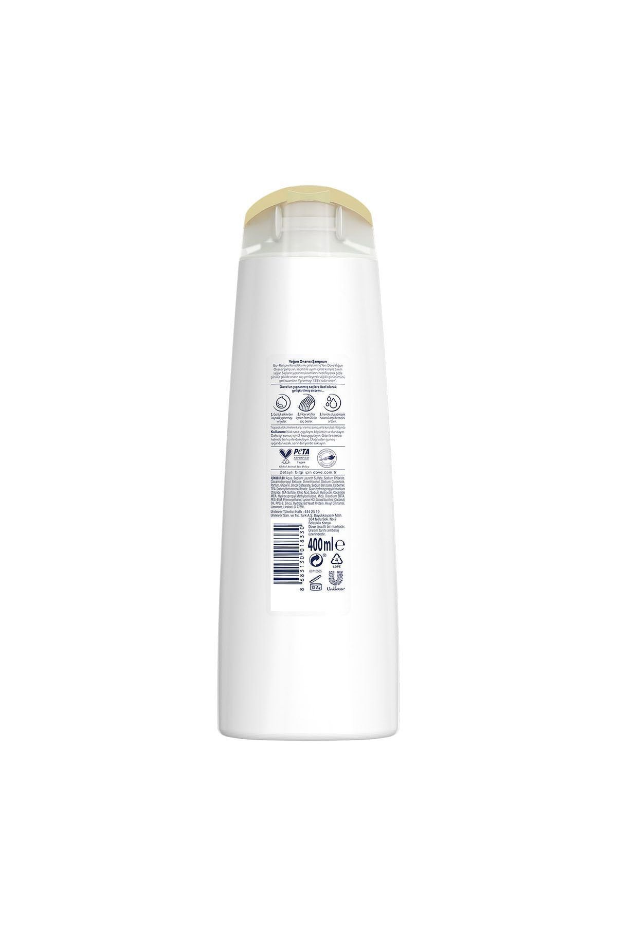 Ultra Care Saç Bakım Şampuanı Yoğun Onarıcı Yıpranmış Saçlar Için 400 ml X3 Adet