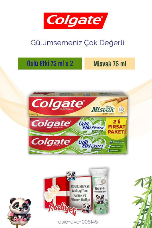 Diş Macunu Misvak ve 2'li Üçlü Etki, Rosie Hediye