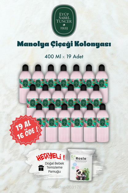 Manolya Çiçeği Kolonyası 19 AL 16 ÖDE 400 ML ve ROSIE Hediye
