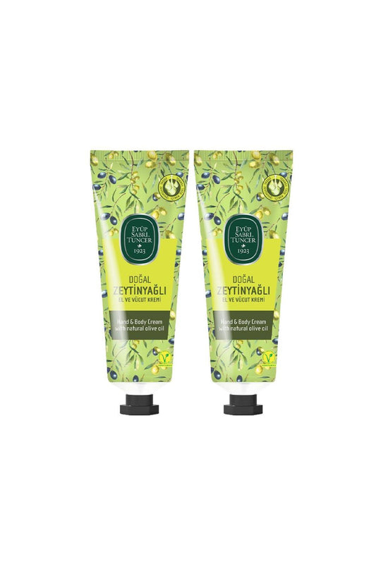 Doğal Zeytinyağlı El Ve Vücut Kremi 50 ML x 2