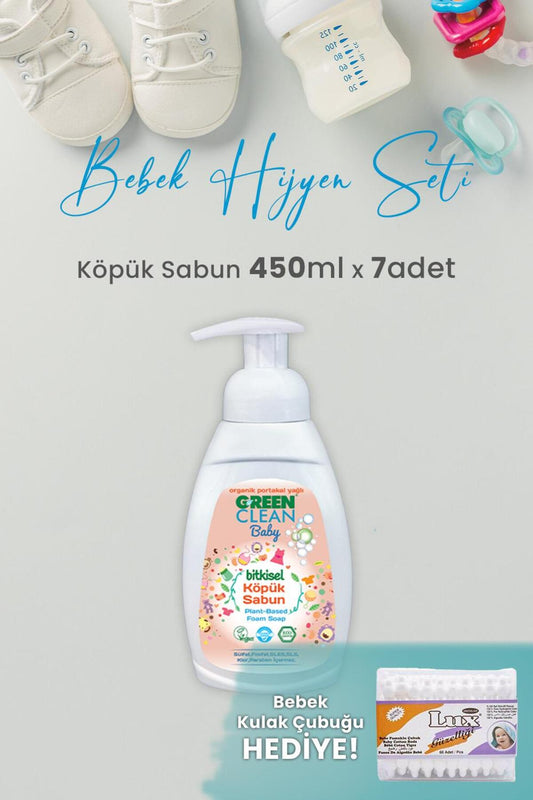 Baby Köpük Sabun Portakal Yağlı 450 ml x 7 Adet ve Hediyeli