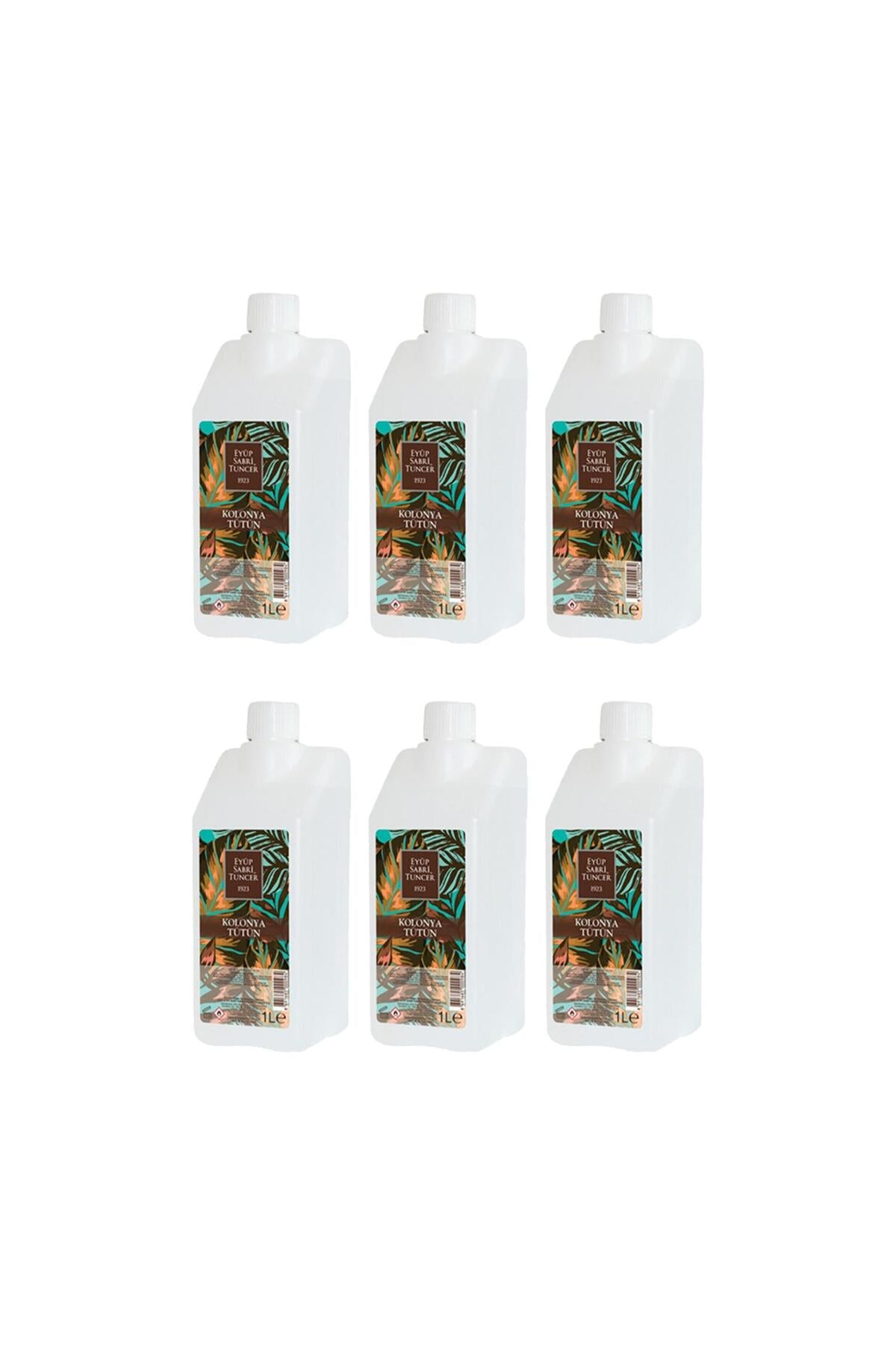 Tütün Kolonyası Yedek Şişe 1 Litre x 6 Adet