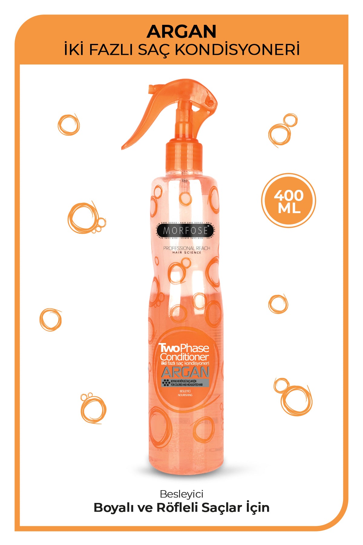 Argan Içerikli Fön Suyu Turuncu 400 ml