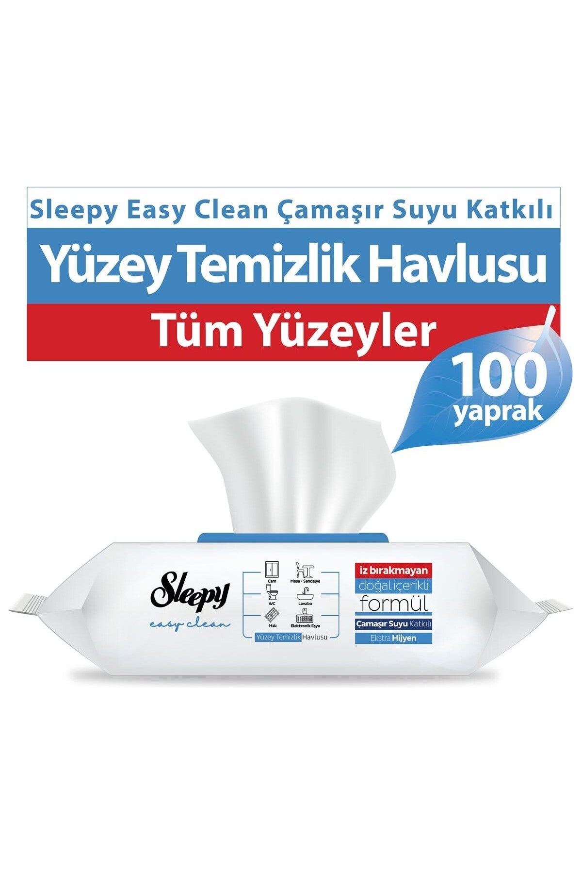 Easy Clean Yüzey Temizlik Havlusu Çamaşır Suyu 4'lü Set 400 Yaprak