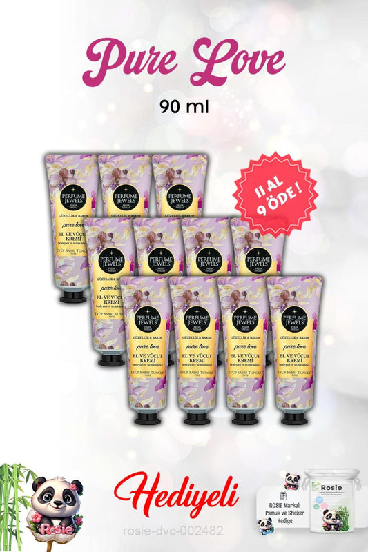 11 AL 9 ÖDE El Ve Vücut Kremi Pure Love 50 Ml ve Rosie