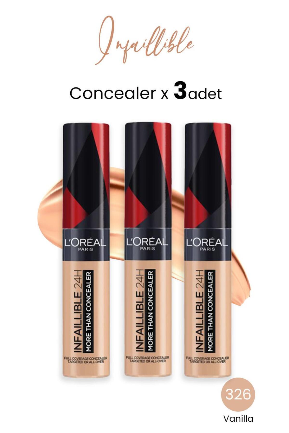 Loreal Paris Infaillible 24H More Than Concealer 326 Vanilla x 3 Adet