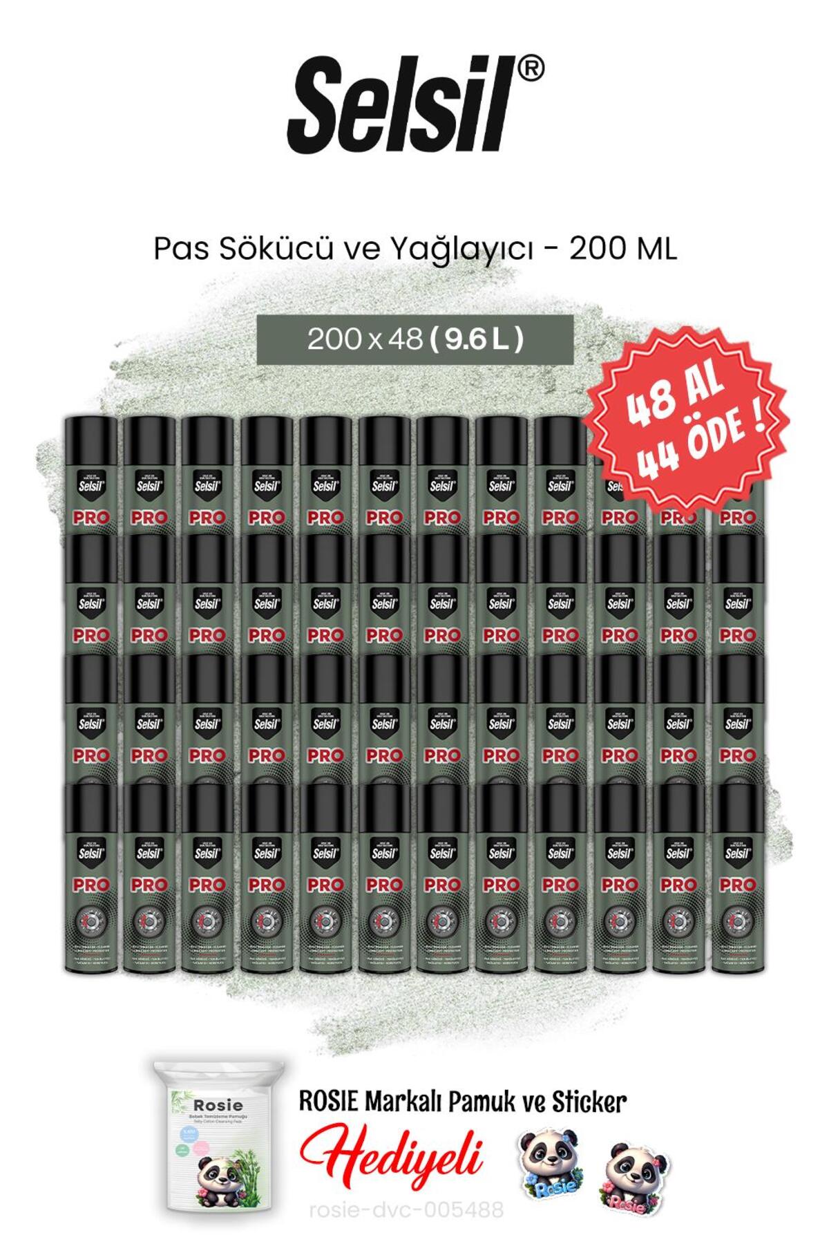 48 AL 44 ÖDE 200 ml Pas Sökücü ve Yağlayıcı ve rosie pamuk