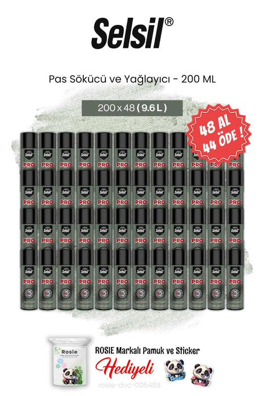 48 AL 44 ÖDE 200 ml Pas Sökücü ve Yağlayıcı ve rosie pamuk