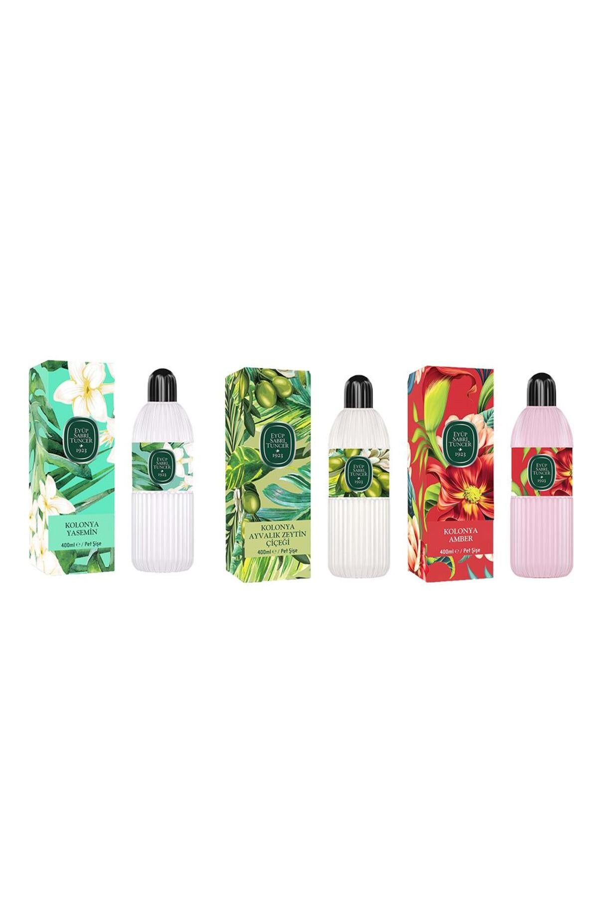 Kolonya Yasemin, Ayvalık Zeytin Çiçeği ve Amber Pet Şişe 400 ML