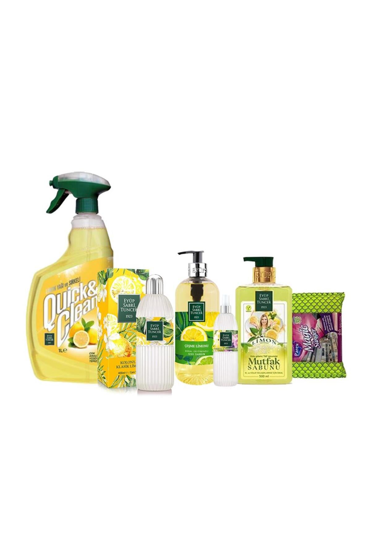 Limon Aromalı Temizlik Seti + Magic Sünger