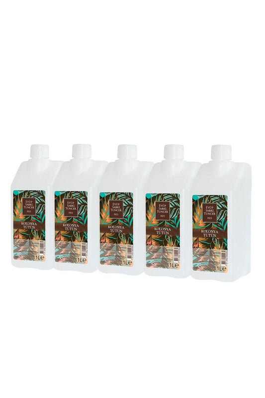Tütün Kolonyası Yedek Şişe 1 Litre x 5 Adet