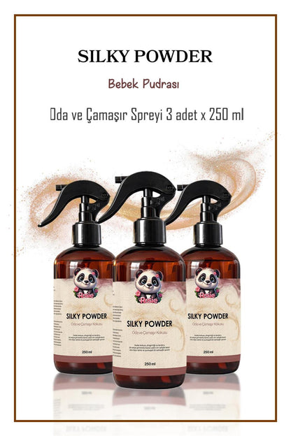 3 adet Silky Powder Oda ve Çamaşır Spreyi 250 ml
