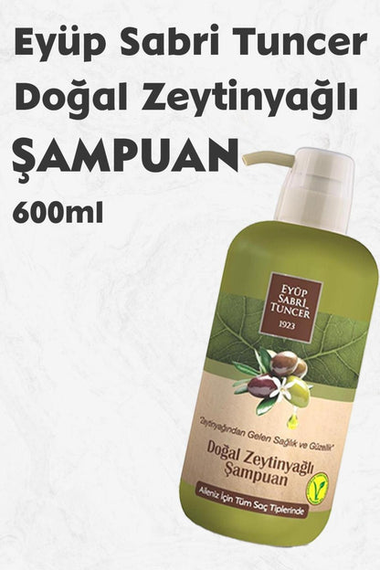 Doğal Zeytinyağlı Şampuan 600 ml Pet Şişe x 3