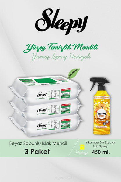 300 Adet Easy Clean Havlu, Amber Oda Kokusu Hediyeli