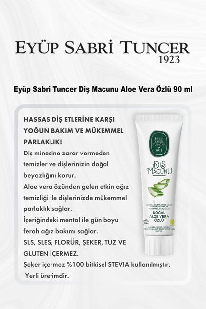 Diş Macunu Aloe Vera Özlü 90 ml 5 Al 4 Öde ve Rosie Pamuk