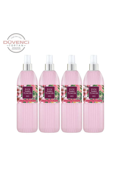 Japon Kiraz Çiçeği Kolonyası Silindir Pet Şişe Sprey 150 ML x 4 Adet