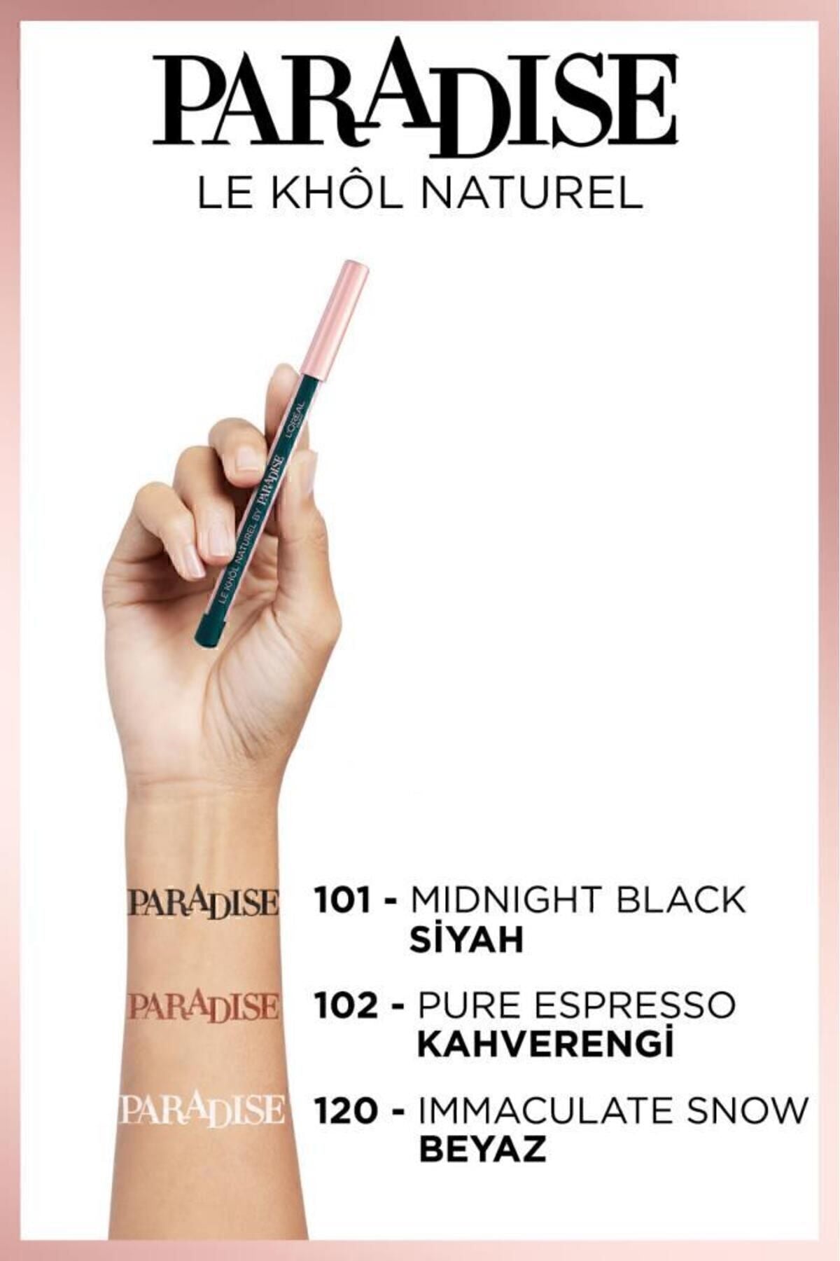 Kahverengi Göz Kalemi - L'oréal Paris Paradise Le Khol Göz Kalemi 102 Pure Espresso