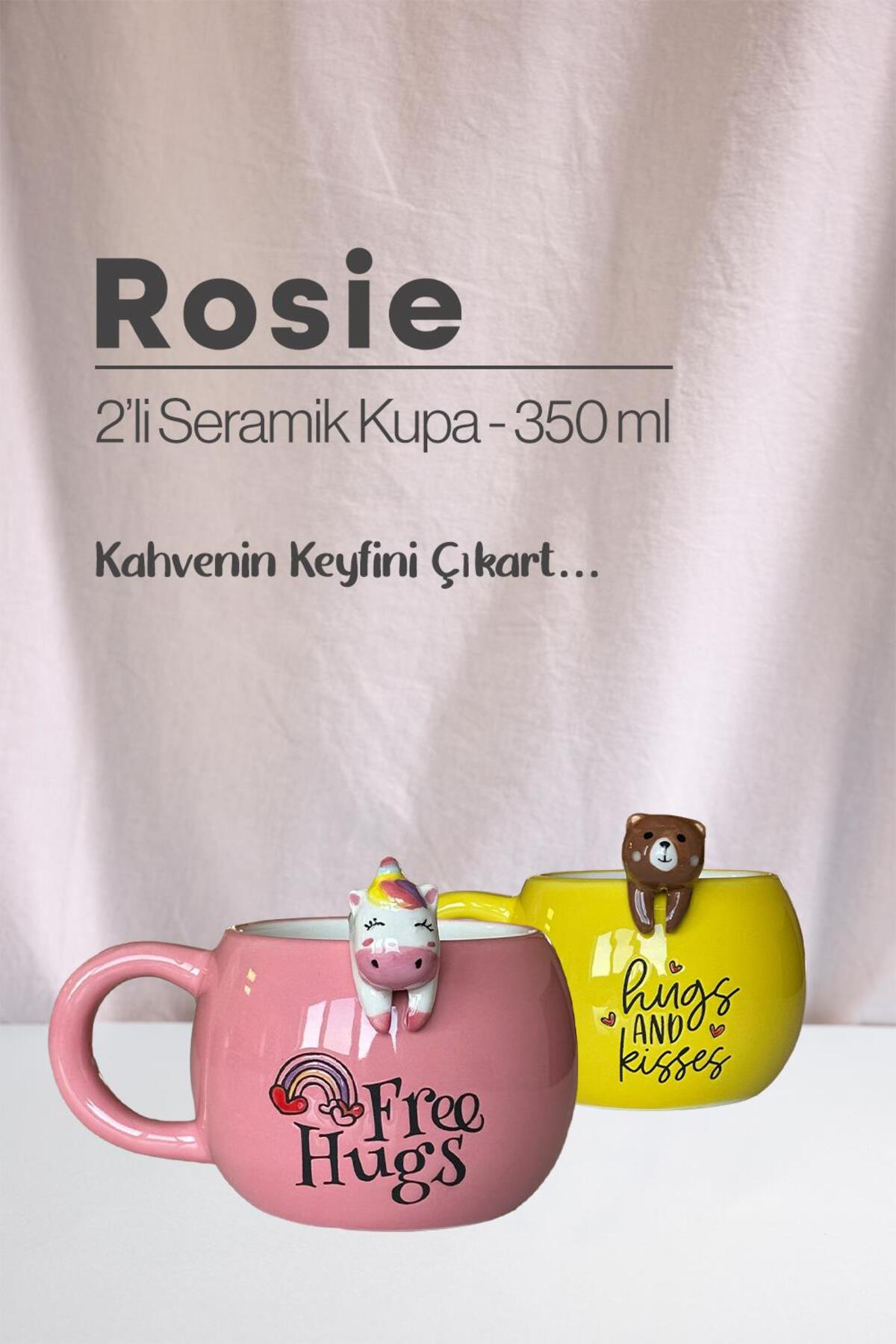 Unicorn ve Ayı Seramik Kupa 350 ml
