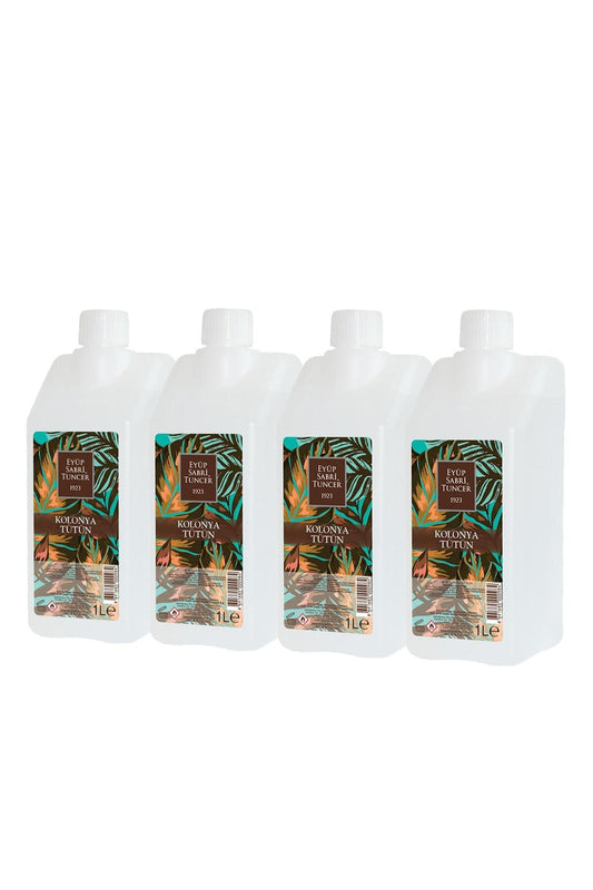 Tütün Kolonyası Yedek Şişe 1 Litre x 4 Adet